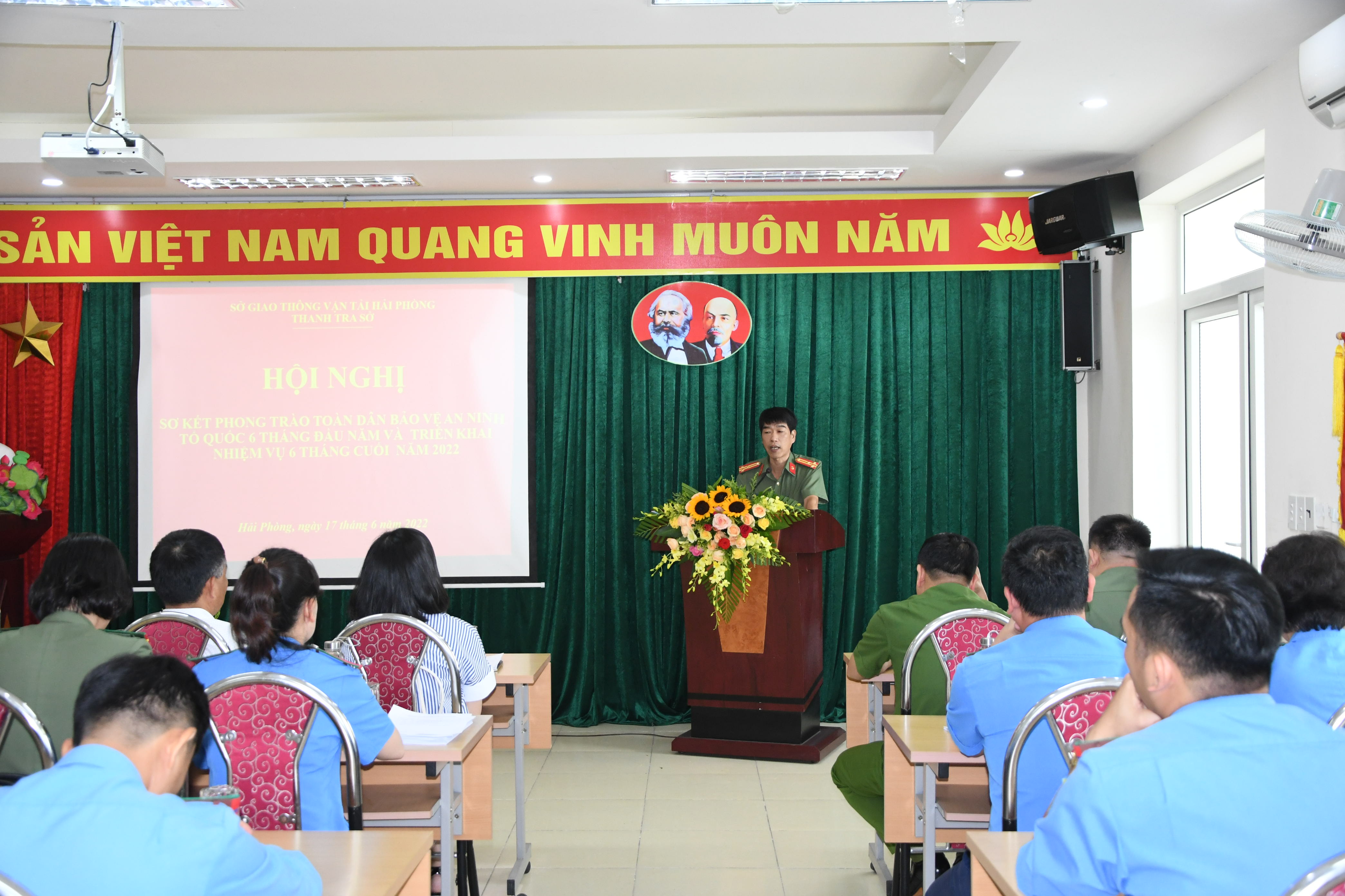 Thanh tra - Sở Giao thông vận tải: Sơ kết công tác xây dựng phong trào toàn dân bảo vệ an ninh Tổ quốc 6 tháng đầu năm 2022